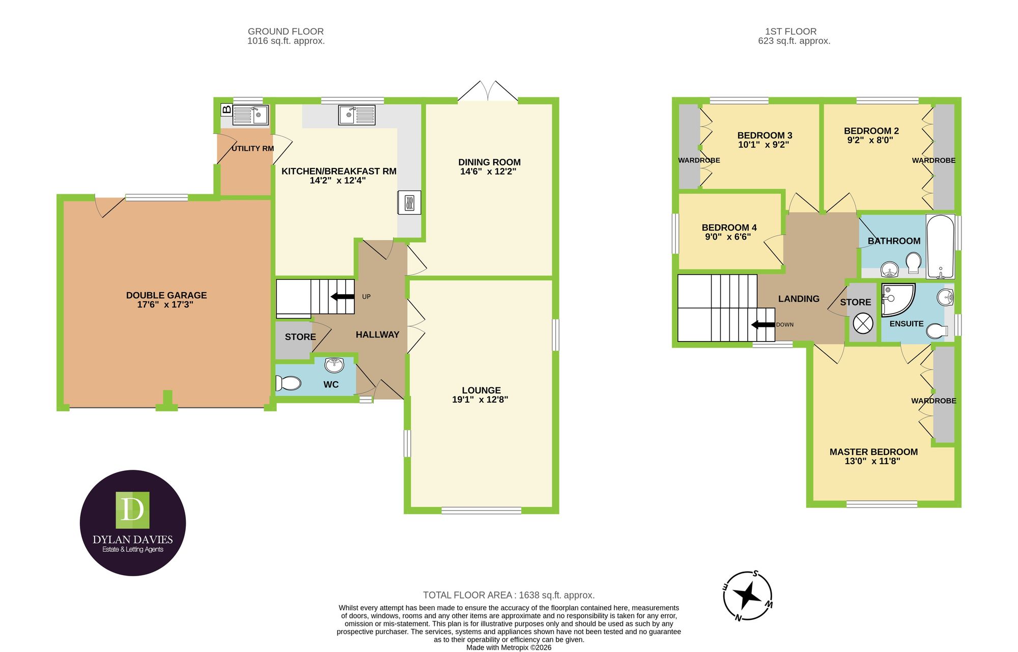 5 Bryn Rhedyn, Pontypridd floorplan