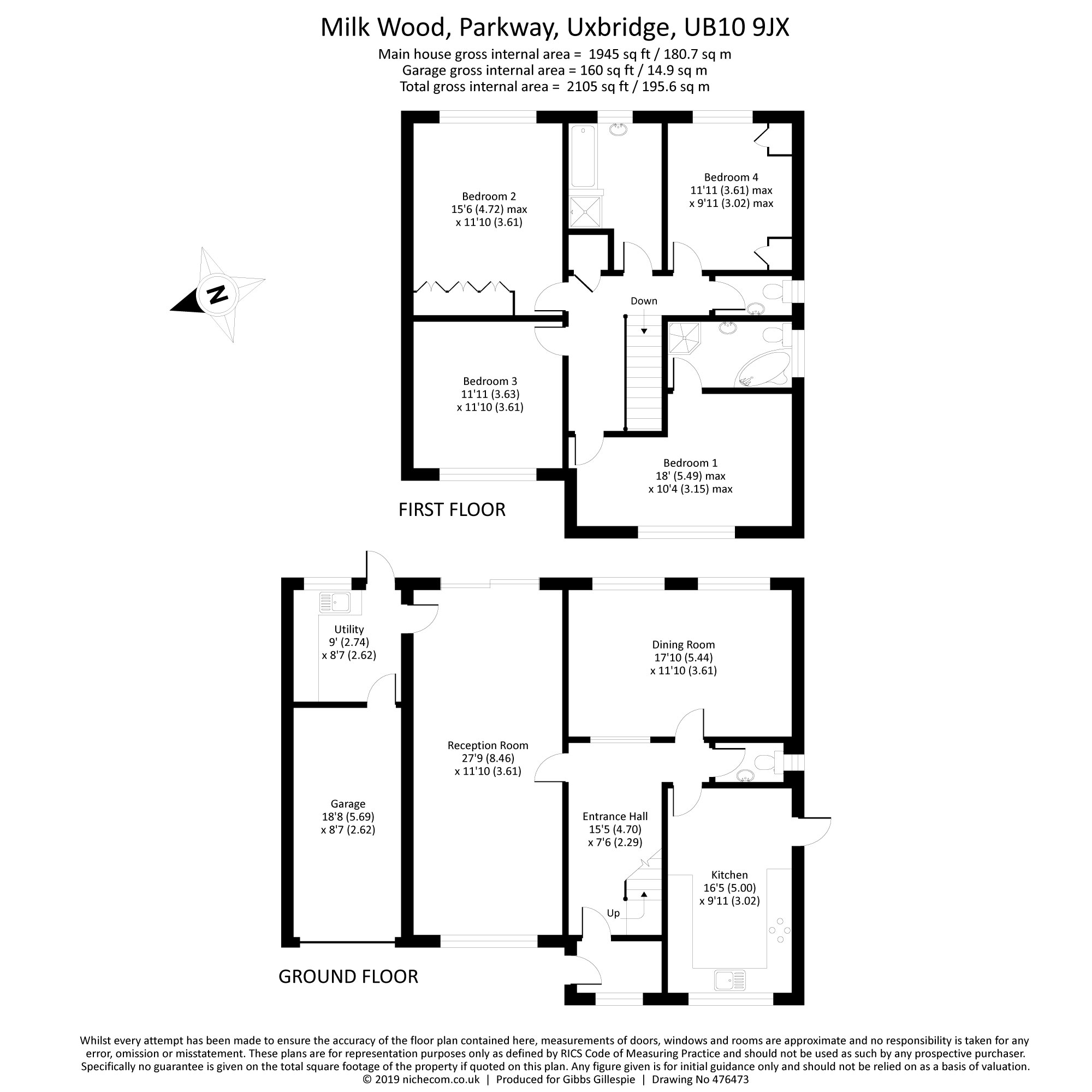 4 Bedrooms Detached house for sale in Parkway, North Hillingdon, Middlesex UB10