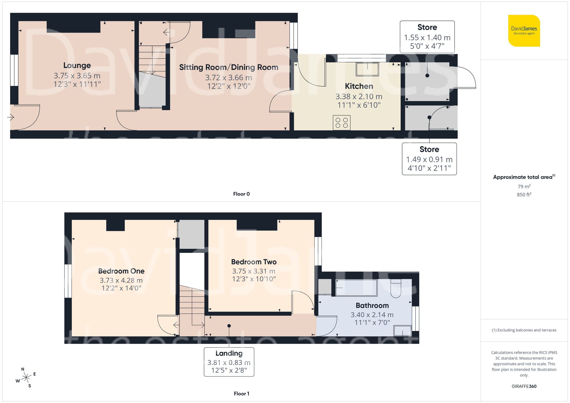 82 Harcourt Street, Nottingham floorplan