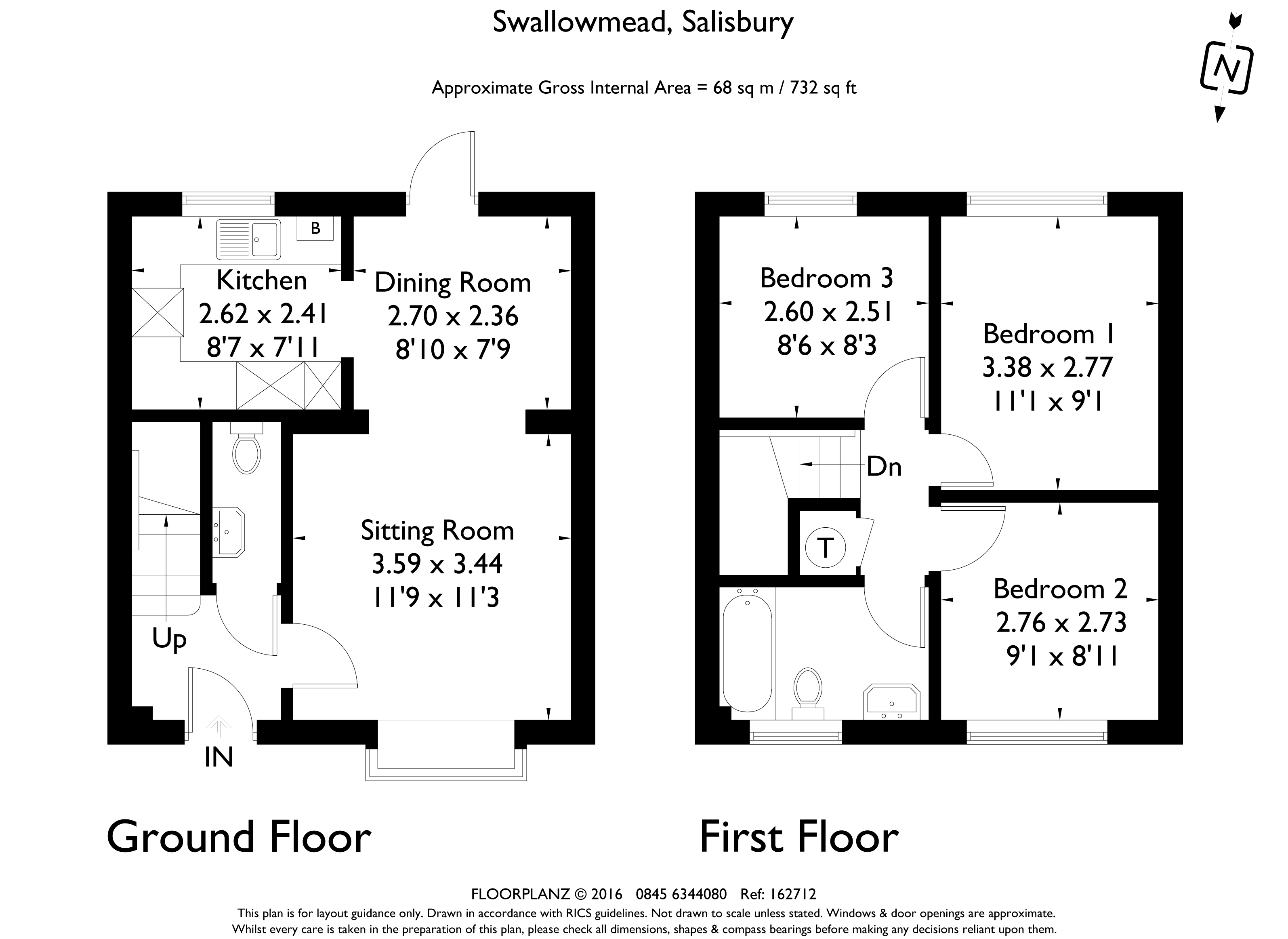 3 Bedrooms Semi-detached house to rent in Swallowmead, Salisbury SP2