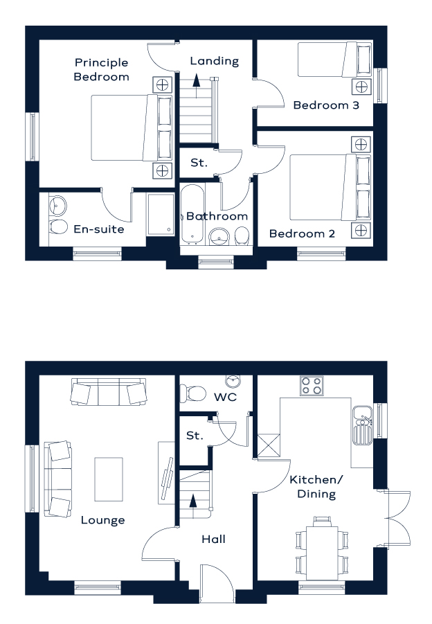 Plot 60, The Chepstow, Glan Llyn, Tredegar floorplan