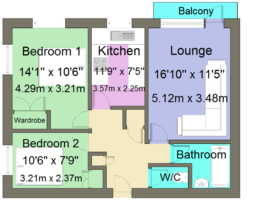 2 Bedrooms Flat to rent in Verona Drive, Surbiton, Surrey KT6