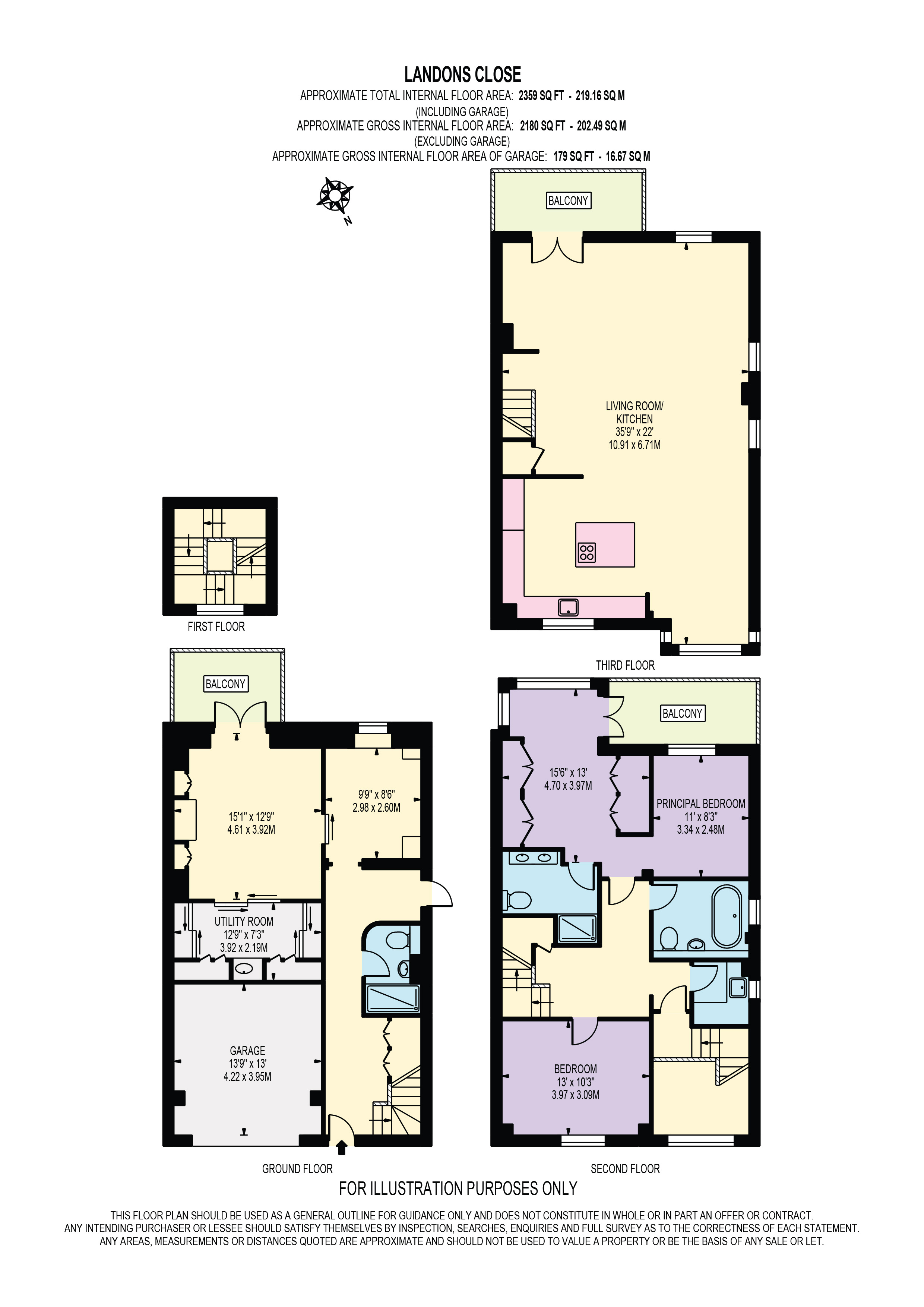 14, Landons Close, London floorplan