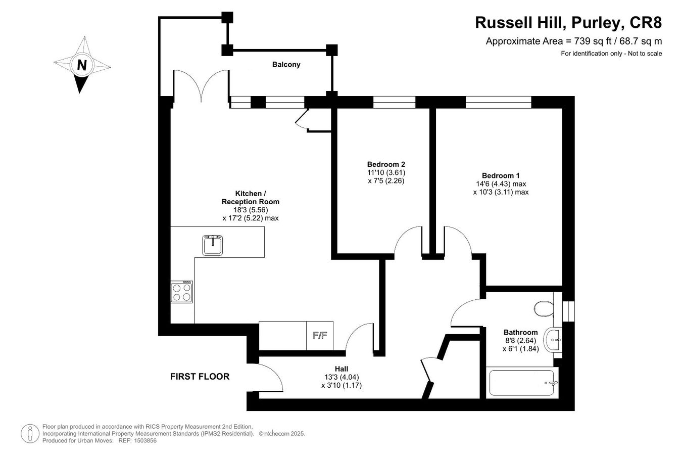 8, Cushing House, Purley floorplan