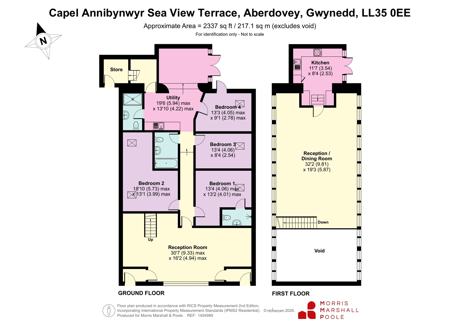 Capel Annibynwyr,, Sea View Terrace, Gwynedd floorplan