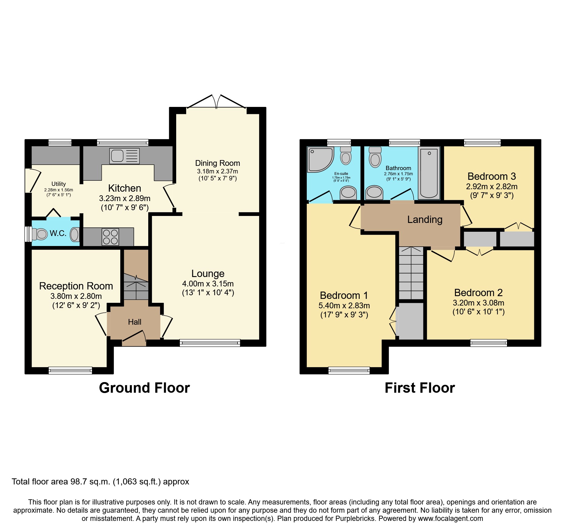 2 Craig Y Felin, Bailey Street, Bargoed floorplan