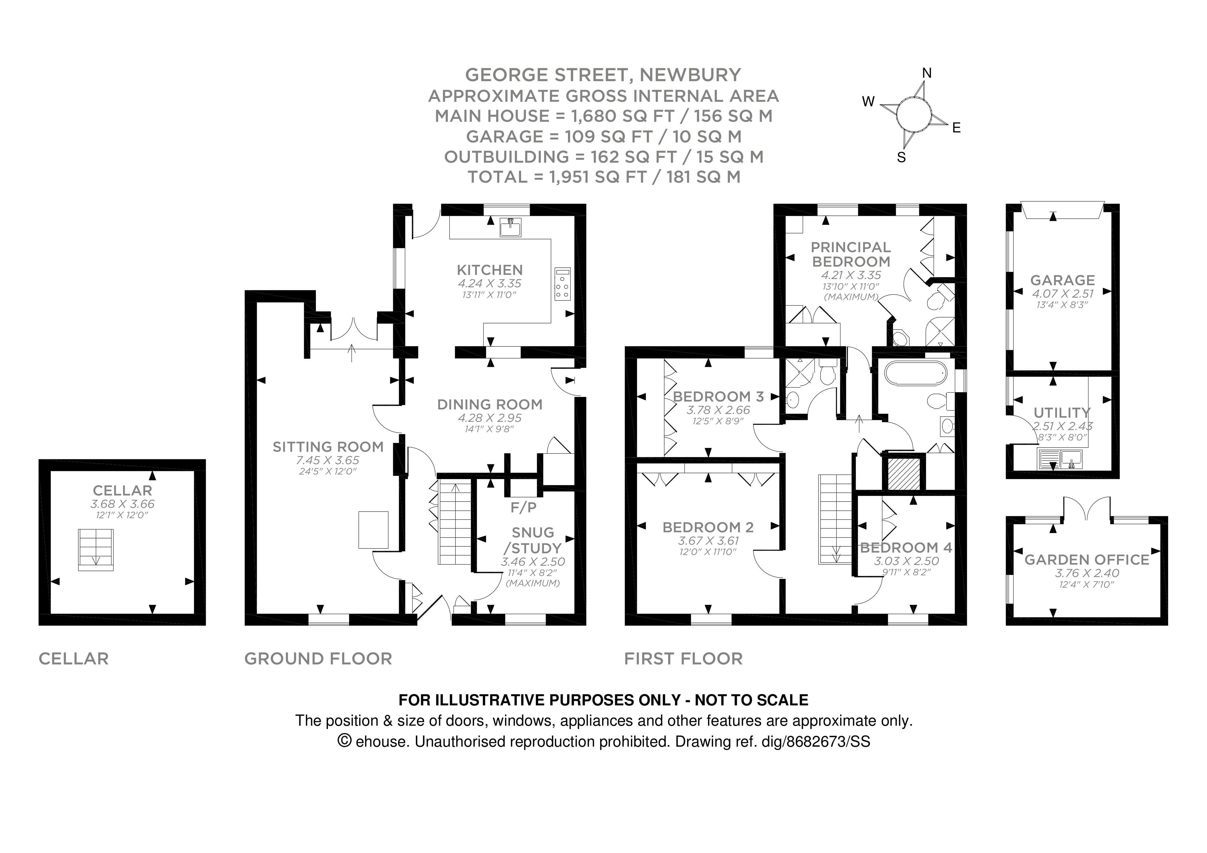 Belmont, 15, George Street, Newbury floorplan