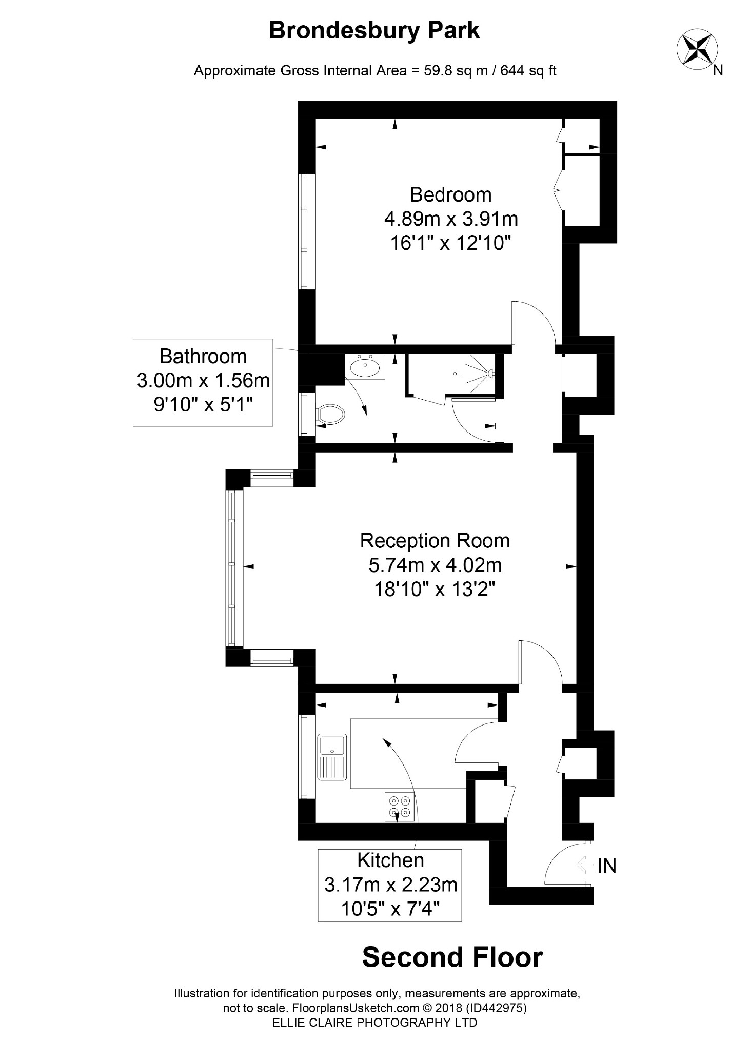 1 Bedrooms Flat to rent in Brondesbury Park, Kilburn, London NW6