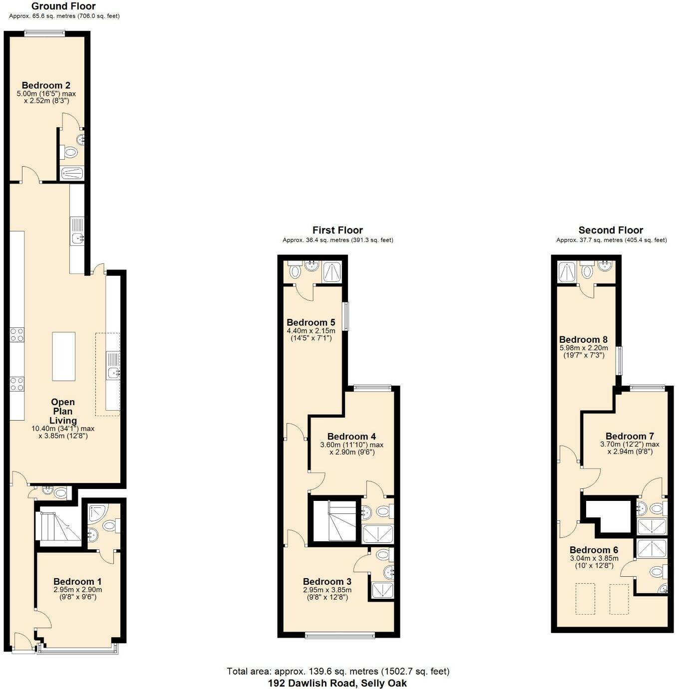 192, Dawlish Road, Birmingham floorplan