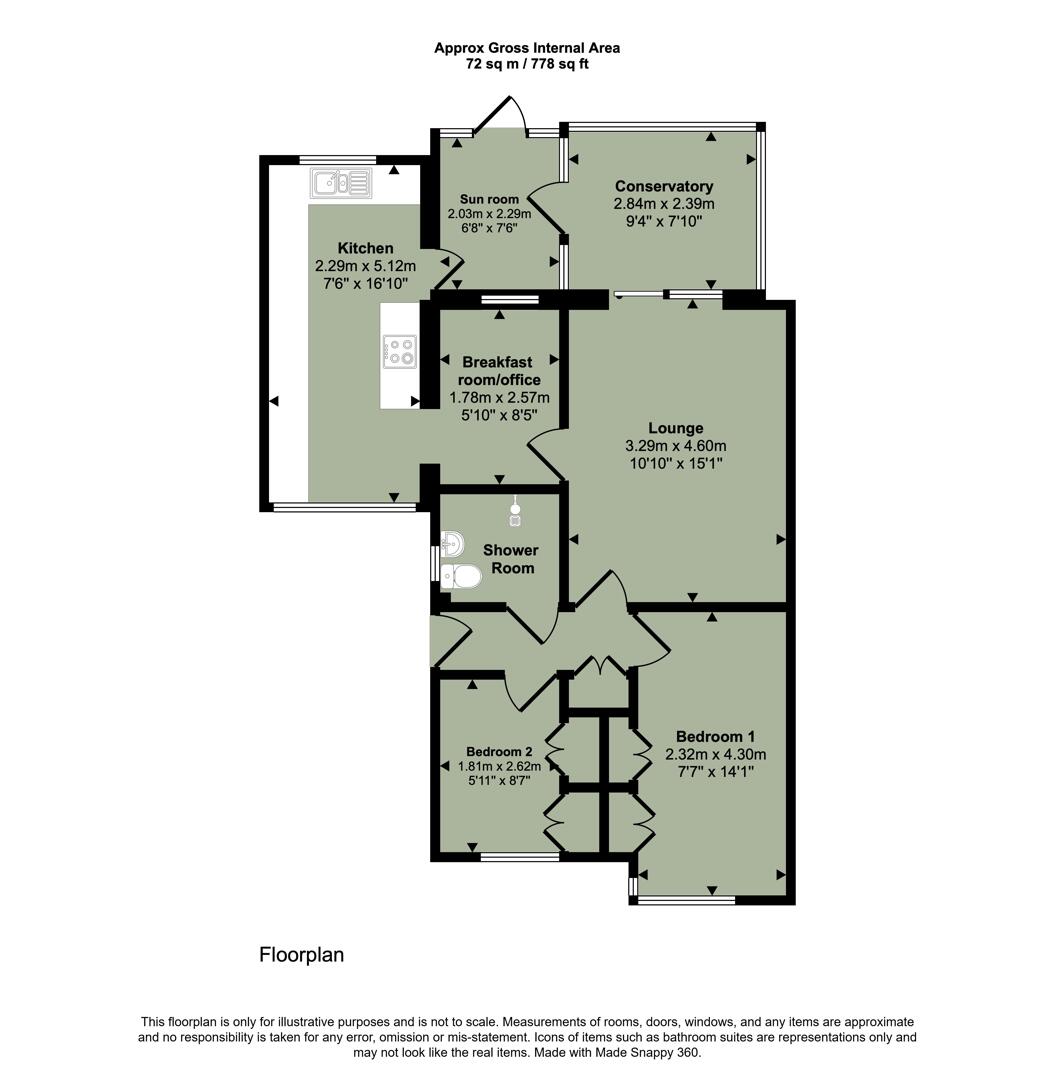 5, Amblecote Close, Cardiff floorplan