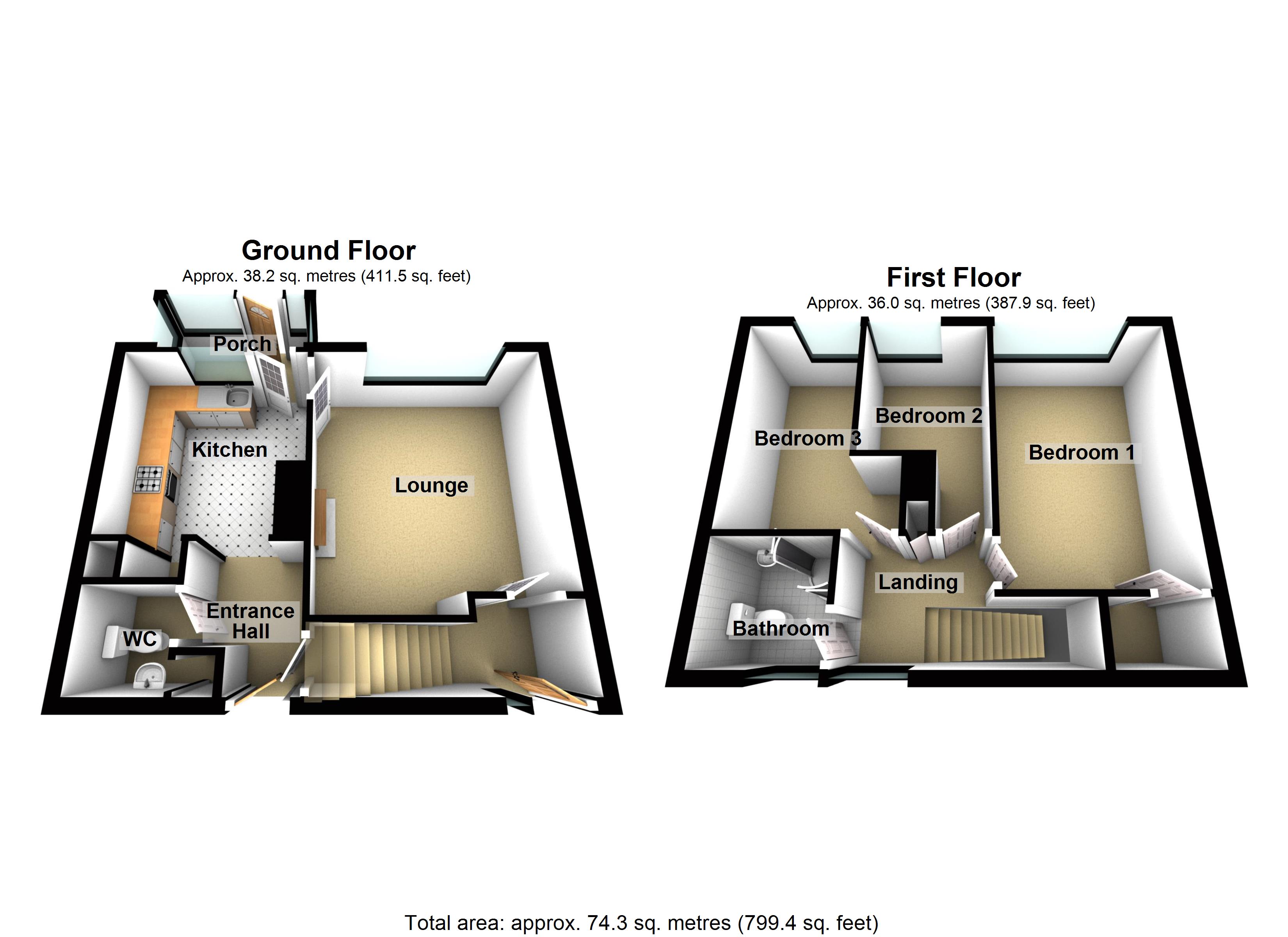 3 Bedrooms Terraced house for sale in Fraser Drive, Sheffield S8