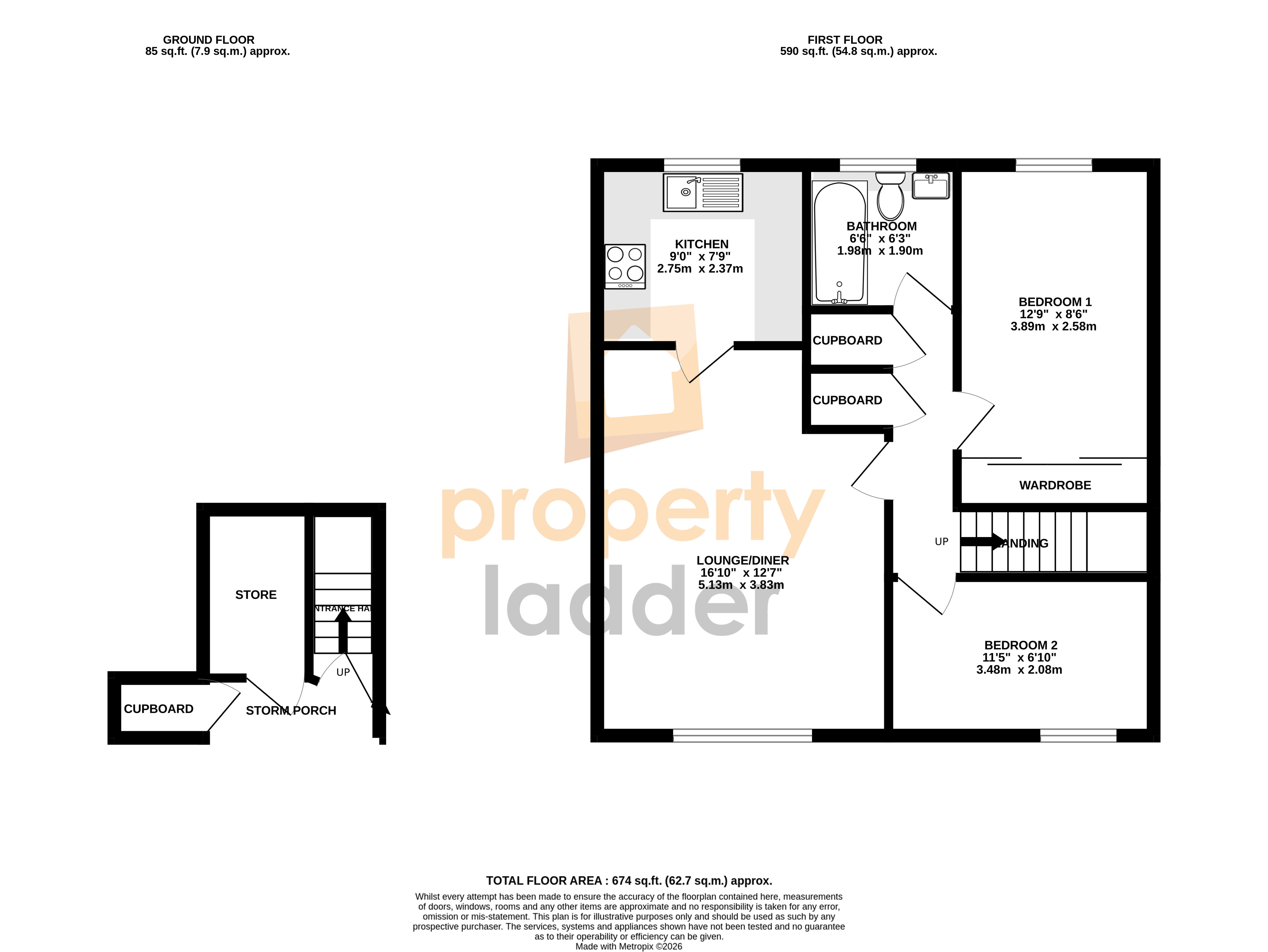 136, Desmond Drive, Norwich floorplan