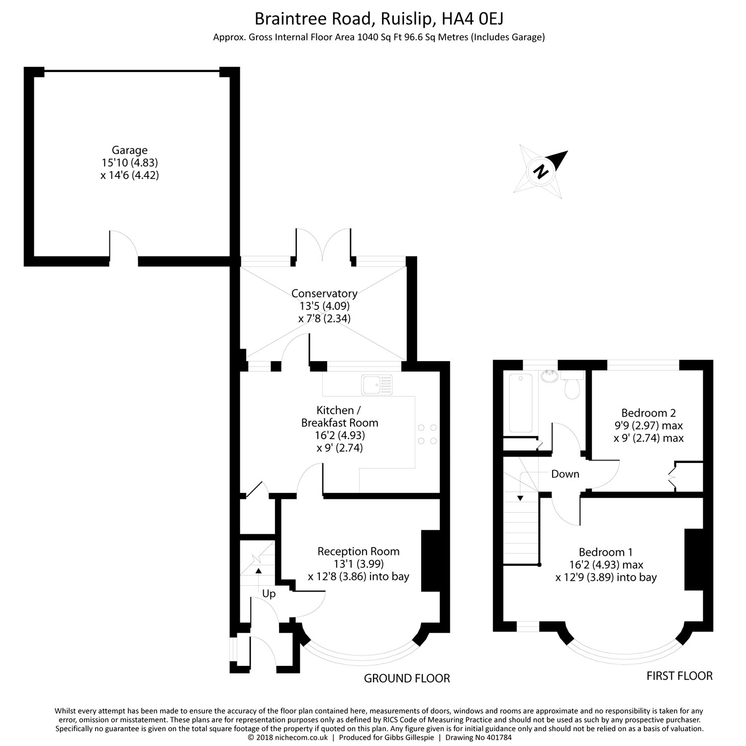 2 Bedrooms Terraced house for sale in Braintree Road, South Ruislip, Middlesex HA4