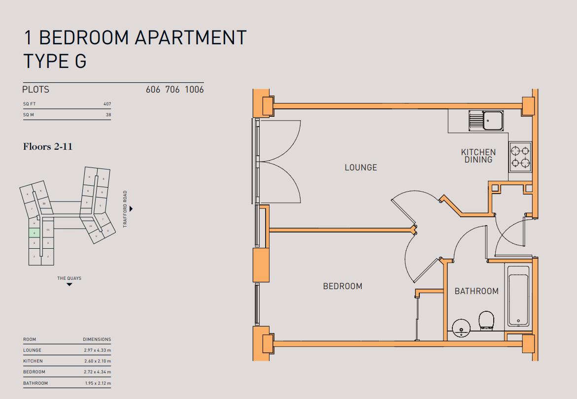 The Quays, Manchester floorplan