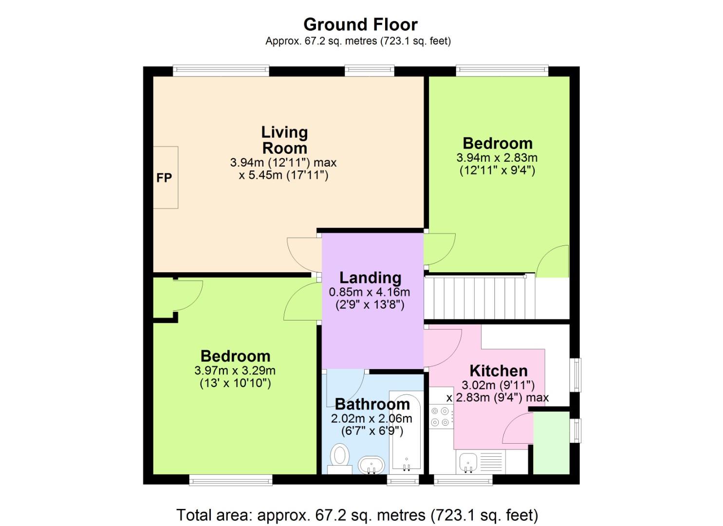 15A, Woodview, Nottingham floorplan
