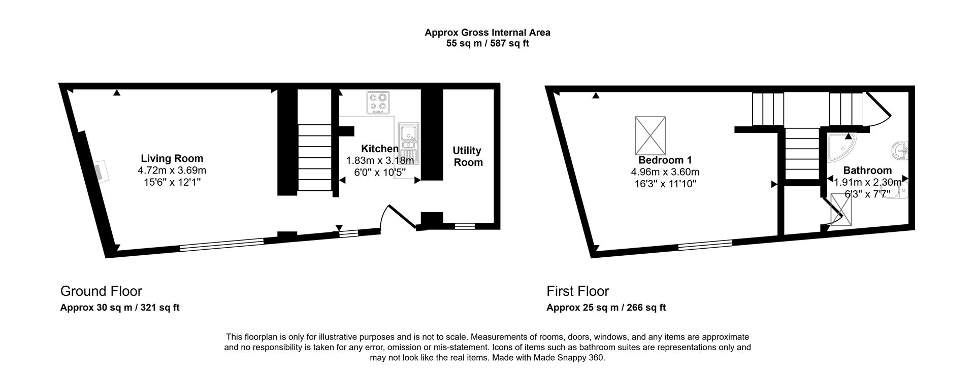Forge Cottage, Pembroke Dock floorplan