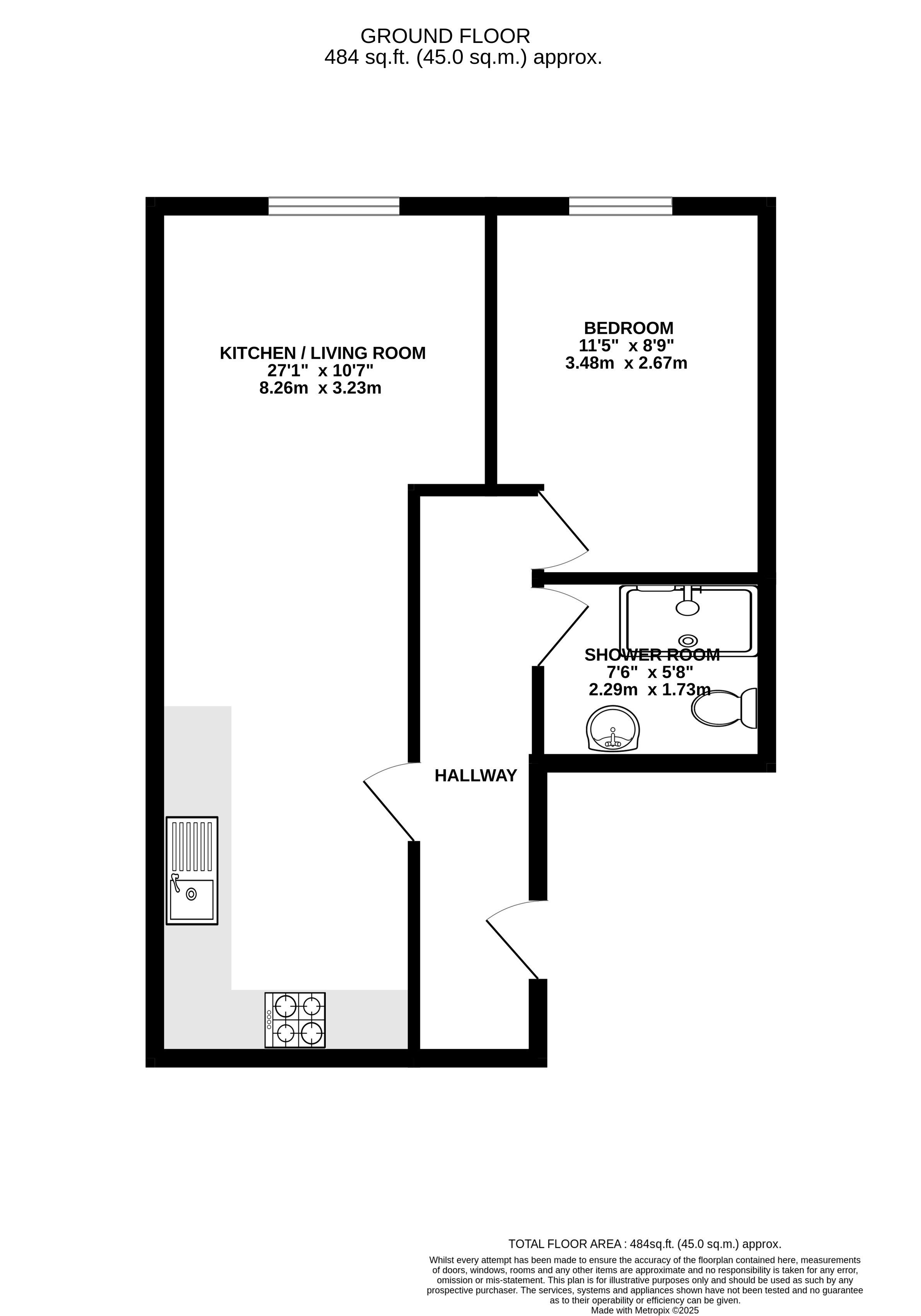 Flat 24, 307, Beulah Hill, London floorplan