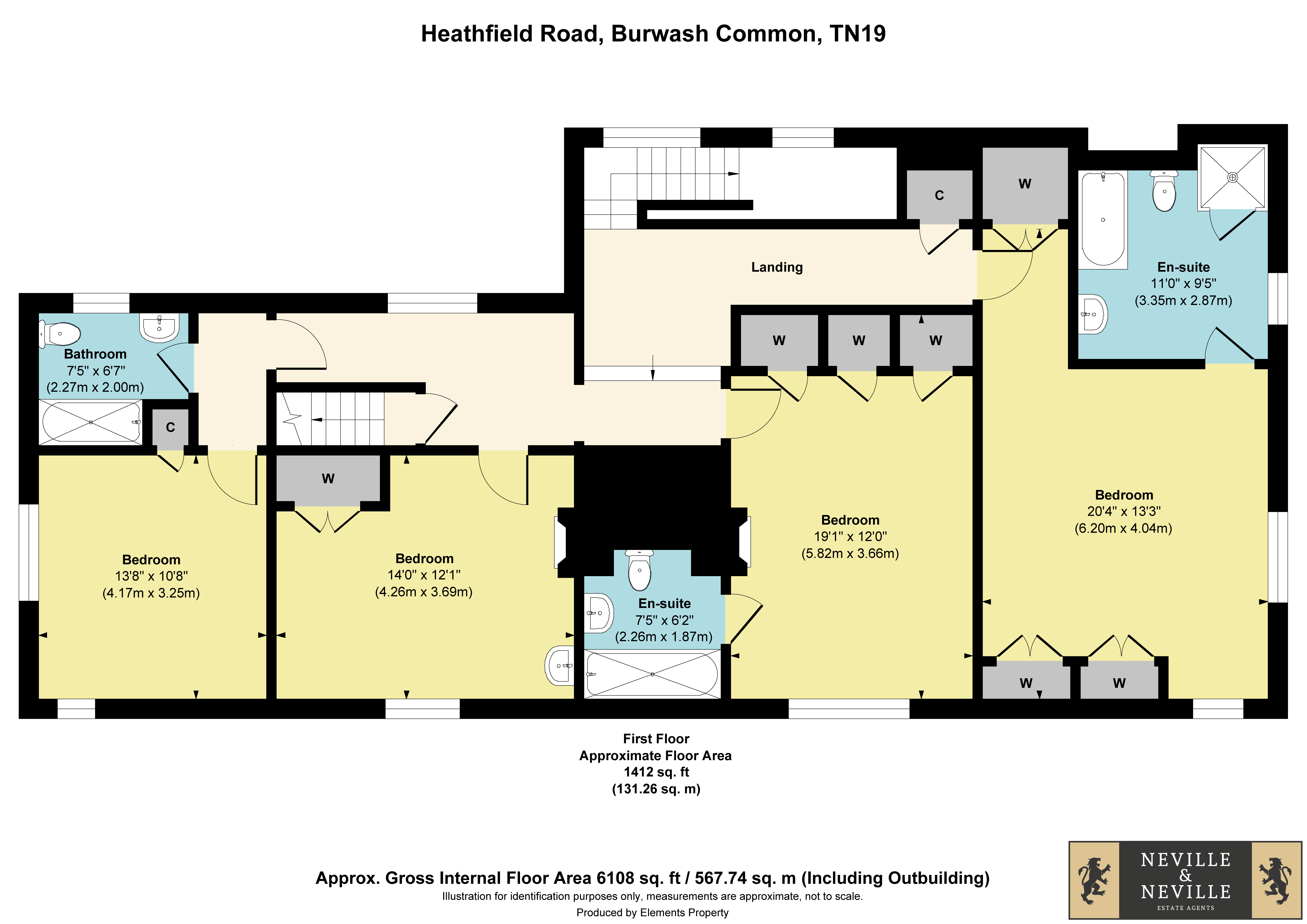 Kingsdown Farm,, Burwash Common, Etchingham floorplan