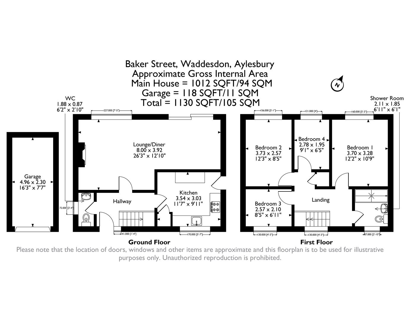 00, Baker Street, Aylesbury floorplan