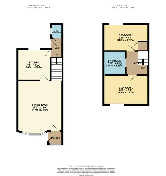 27, Church View, Preston floorplan