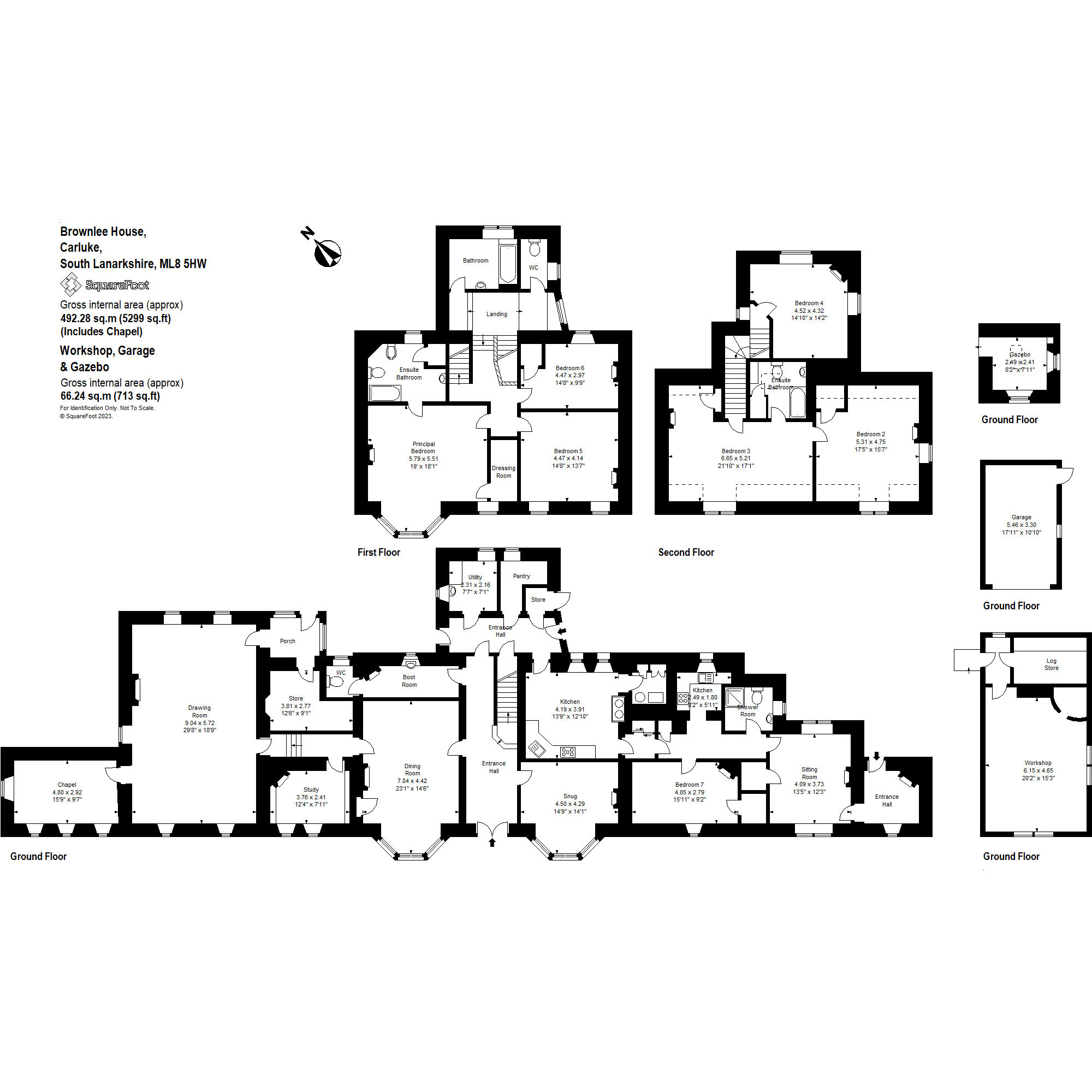 Brownlee House, Carluke, Lanarkshire ML8, 7 bedroom detached house for ...