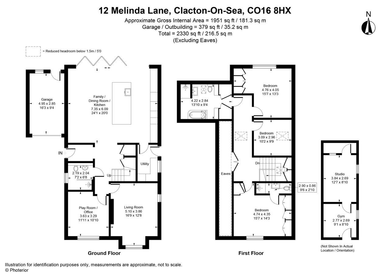 12, Melinda Lane, Calcton-On-Sea floorplan