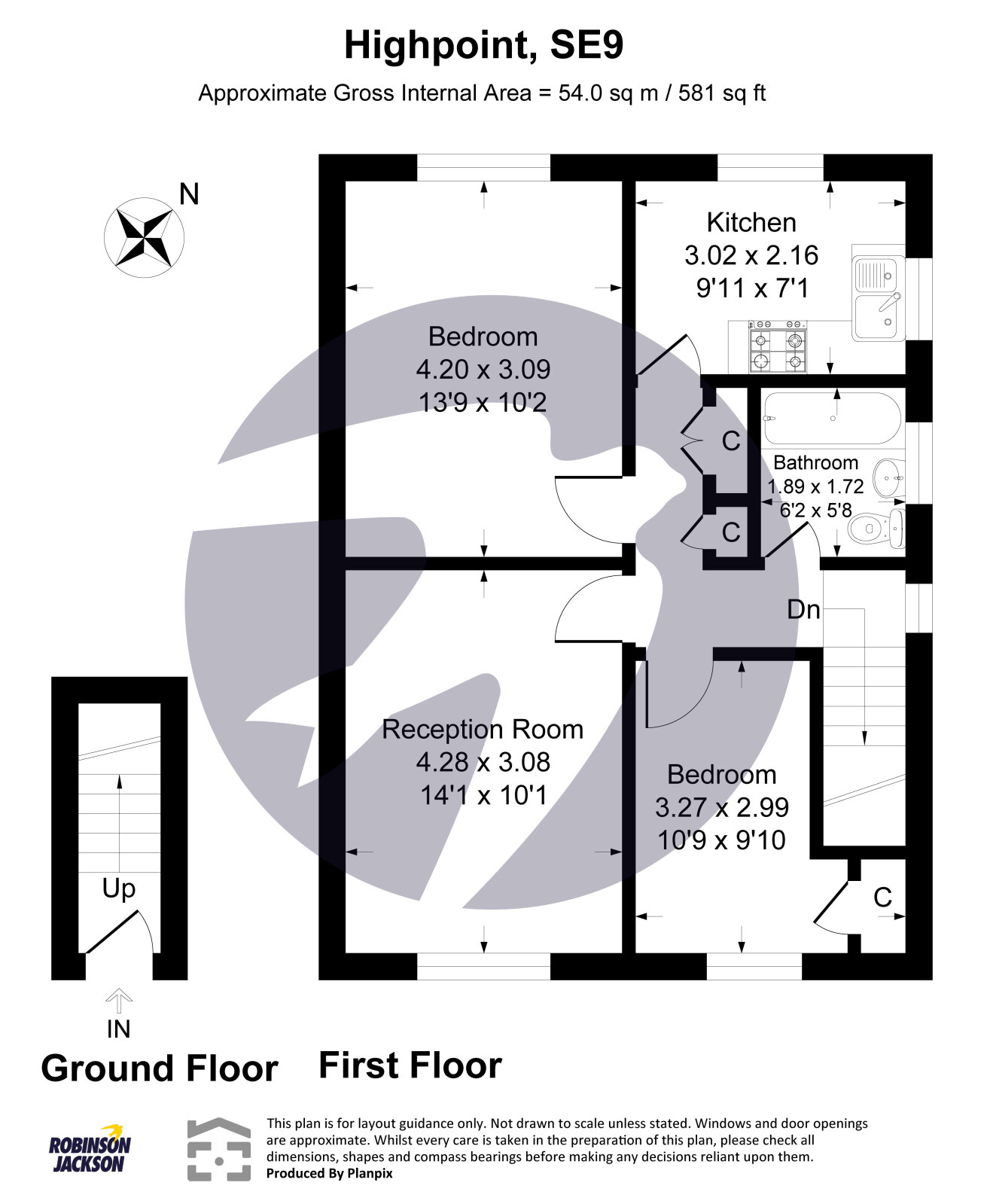13, High Point, London floorplan