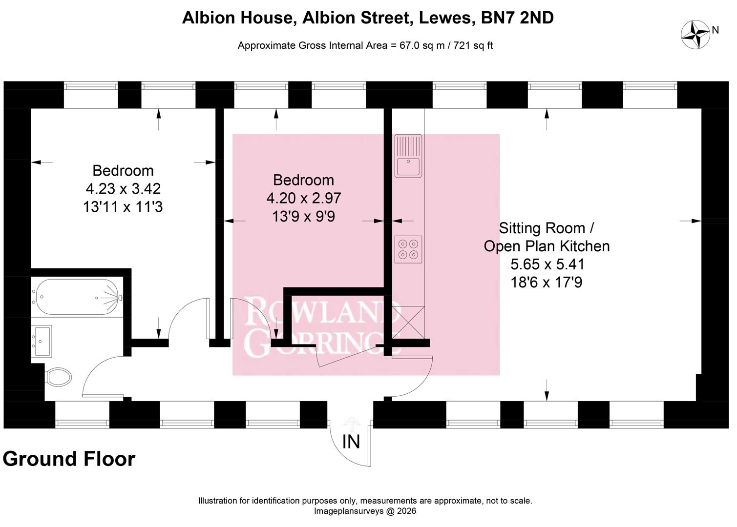 Flat 3, Albion House, Albion Street, Lewes floorplan