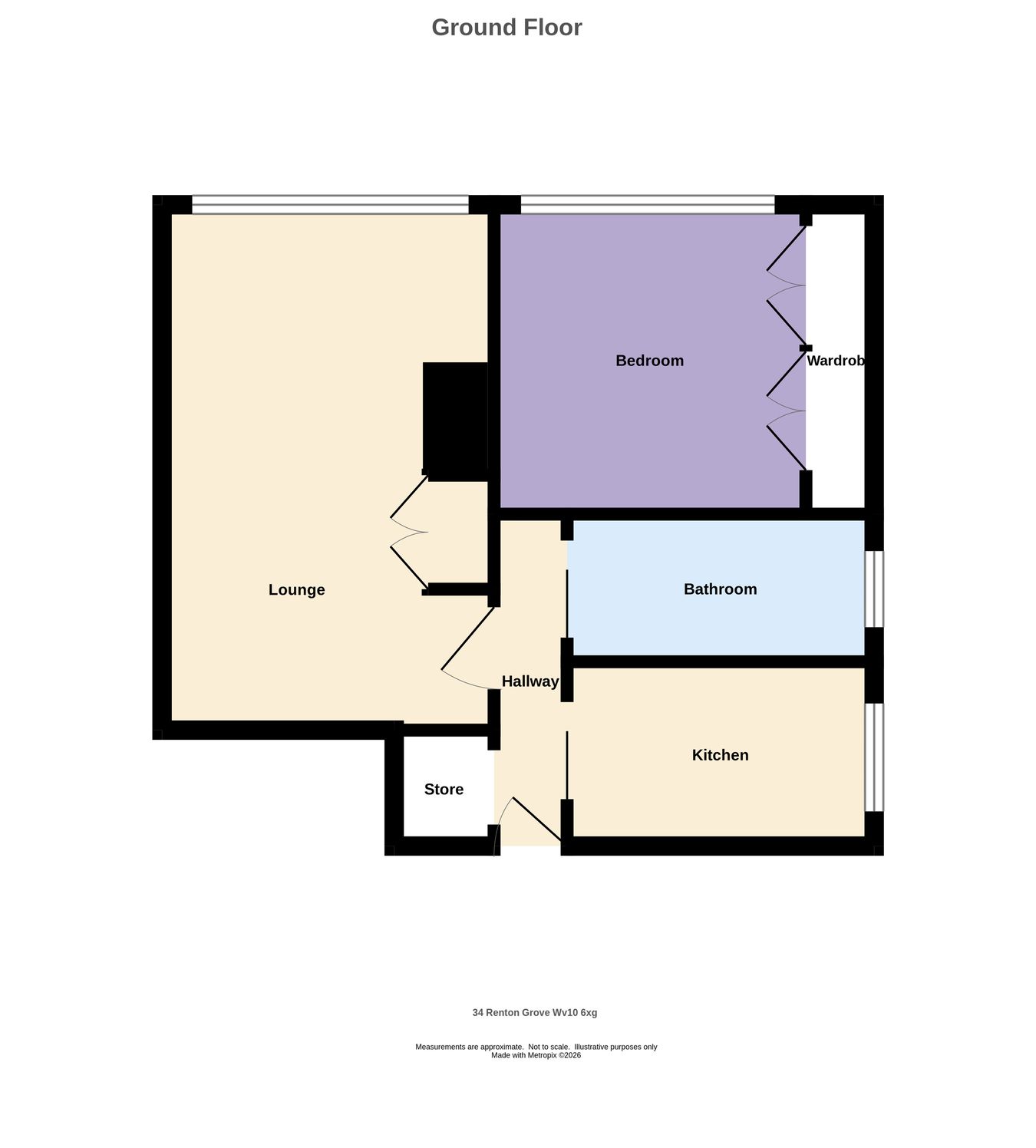 34, Renton Grove, Wolverhampton floorplan