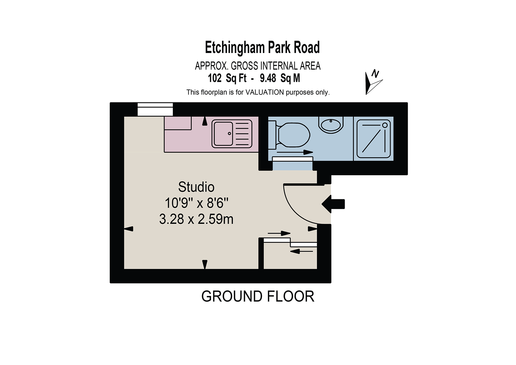 Suite 3, 45, Etchingham Park Road, London floorplan