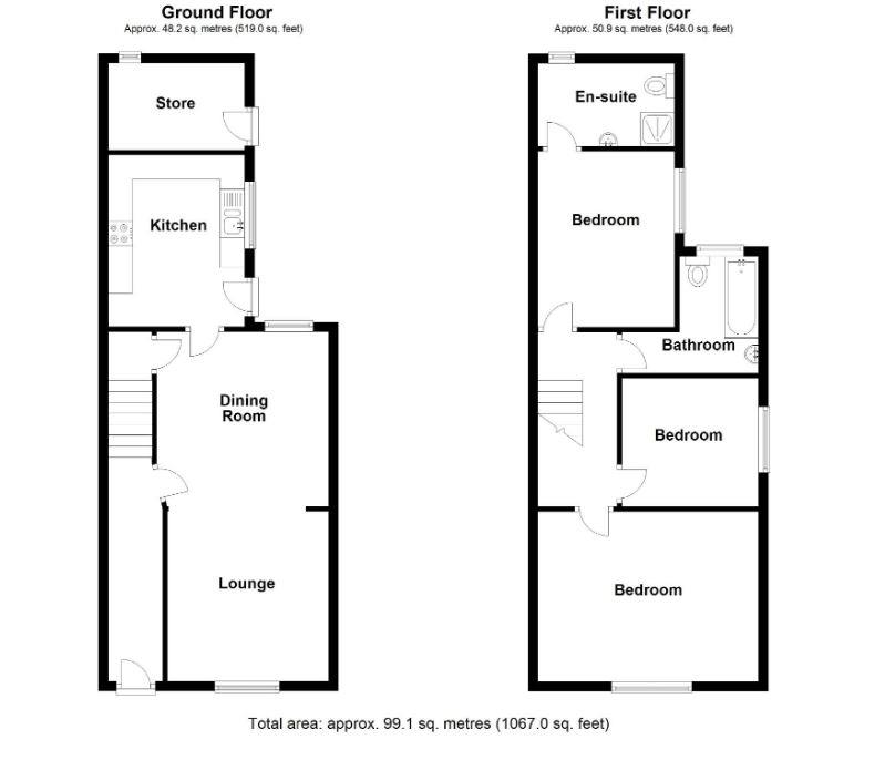 Islwyn, School Street, Wrexham floorplan