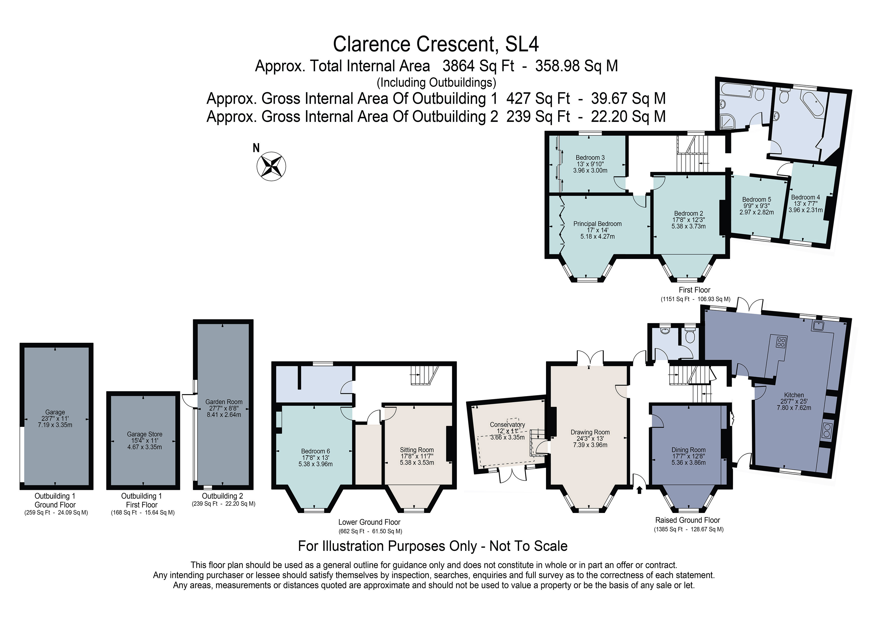 5, Clarence Crescent, Berkshire floorplan