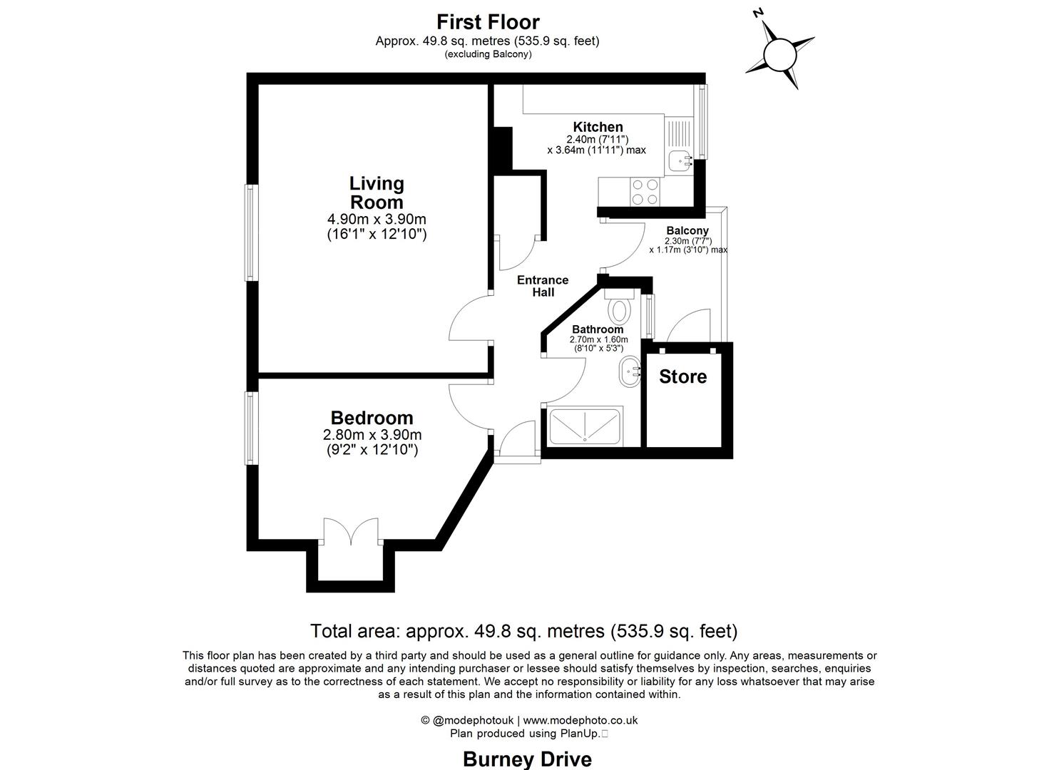 166, Burney Drive, Loughton floorplan