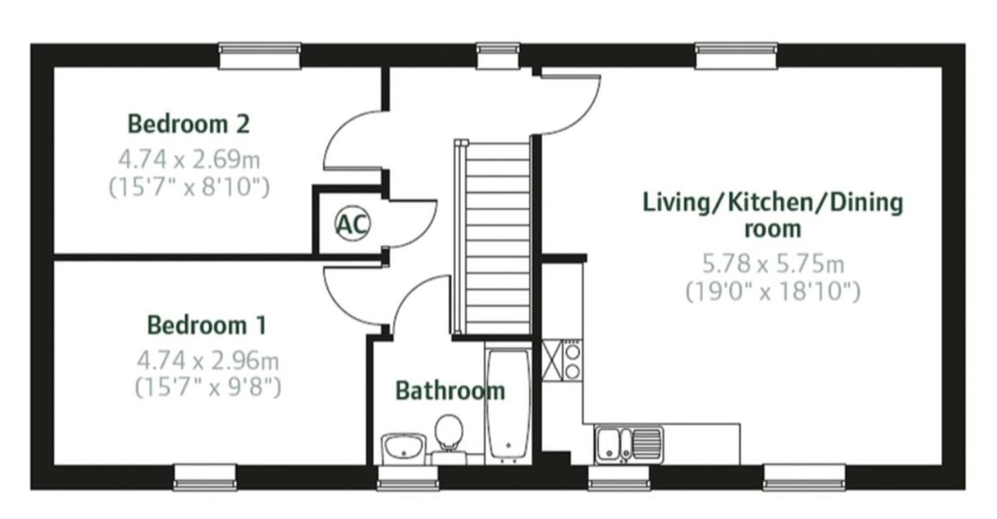 10 Pras An Fenten, Newquay floorplan