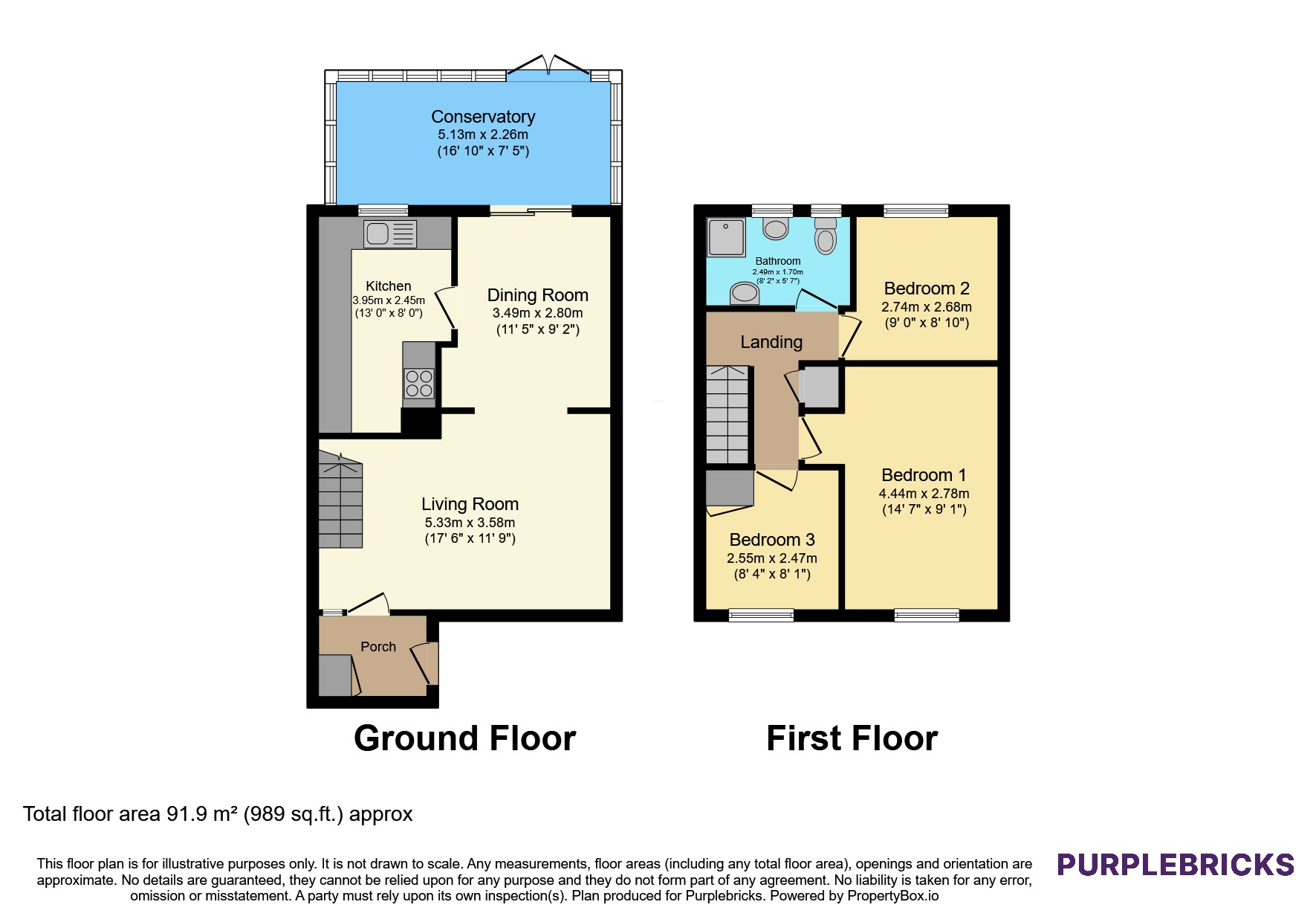 70, Devon Road, Birmingham floorplan