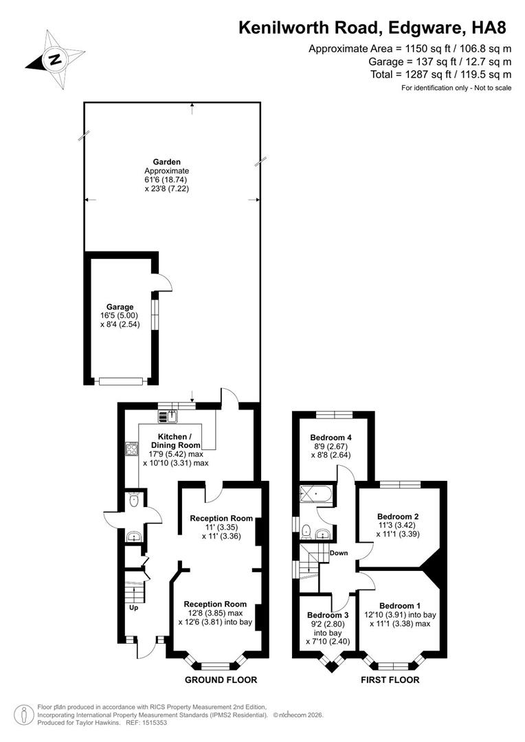92, Kenilworth Road, Edgware floorplan