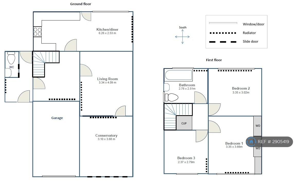 Hawkswood Close, Chilwell, Beeston, Nottingham floorplan