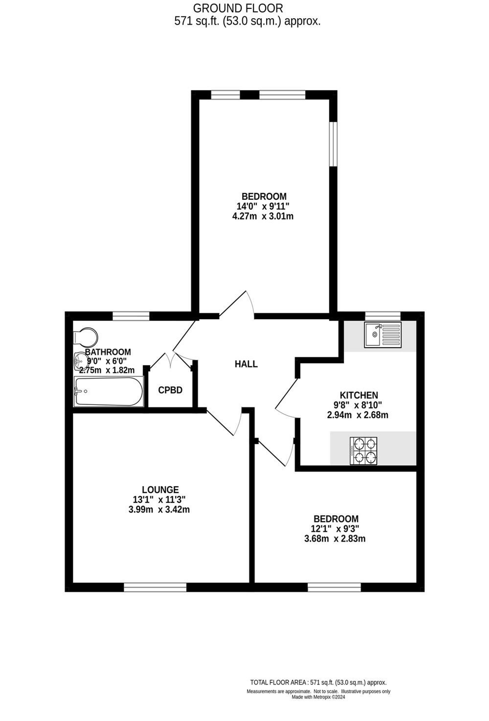 19 - 19a Market Place, Chapel-En-Le-Frith floorplan