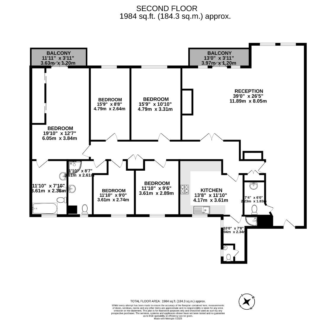 Flat 3, Inver Court, Inverness Terrace, London floorplan