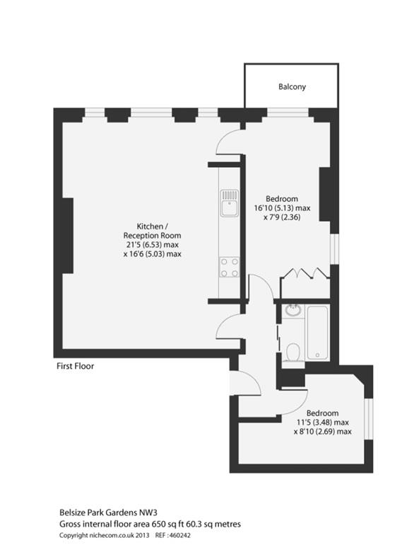 2 Bedrooms Flat for sale in Belsize Park Gardens, Belsize Park NW3