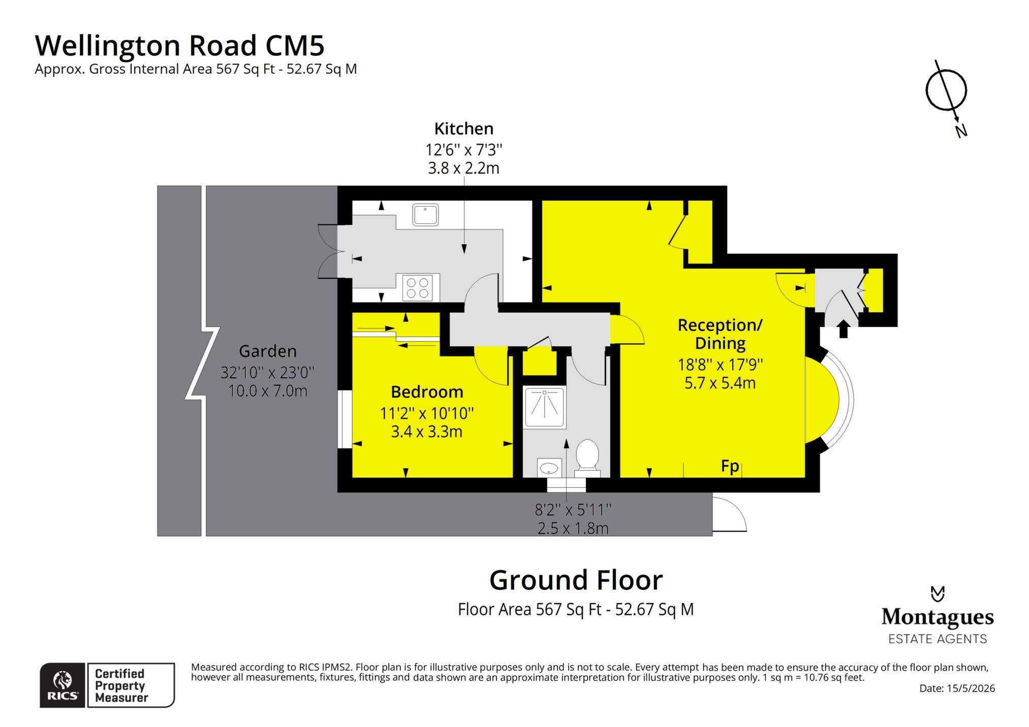 52, Wellington Road, Epping floorplan