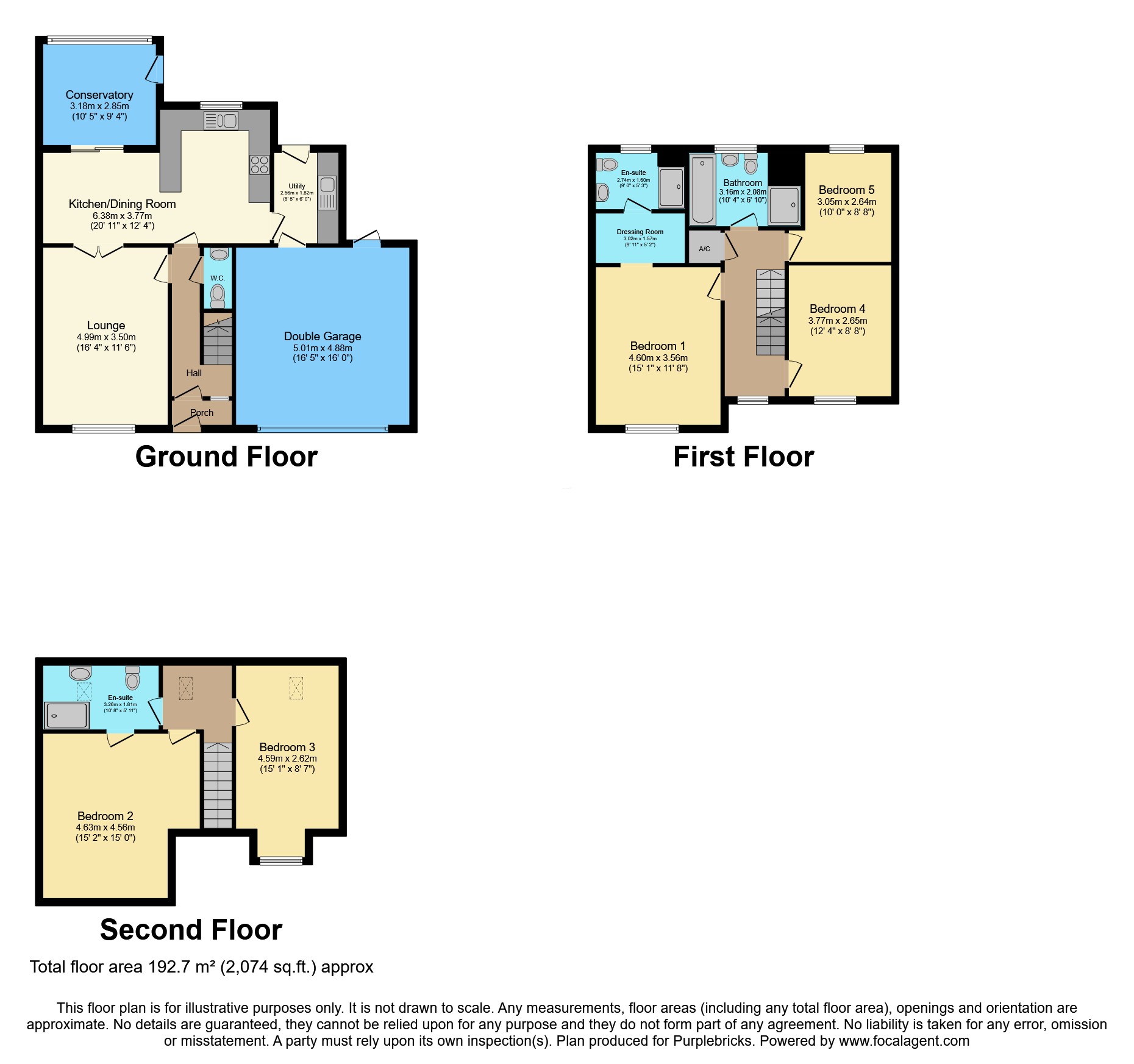 14, Oakfield Close, Stoke-on-Trent floorplan