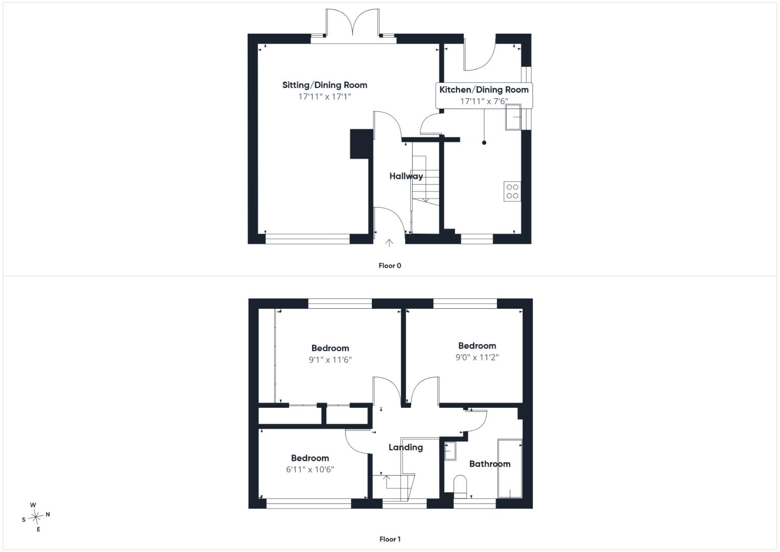 64, Oak Tree Road, Ashford floorplan