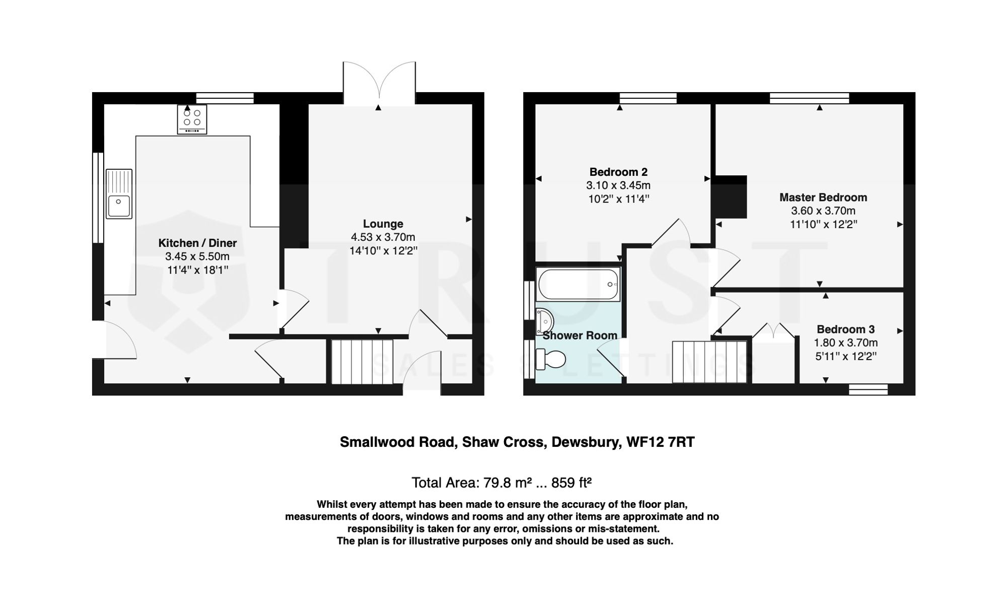 32 Smallwood Road, Dewsbury floorplan