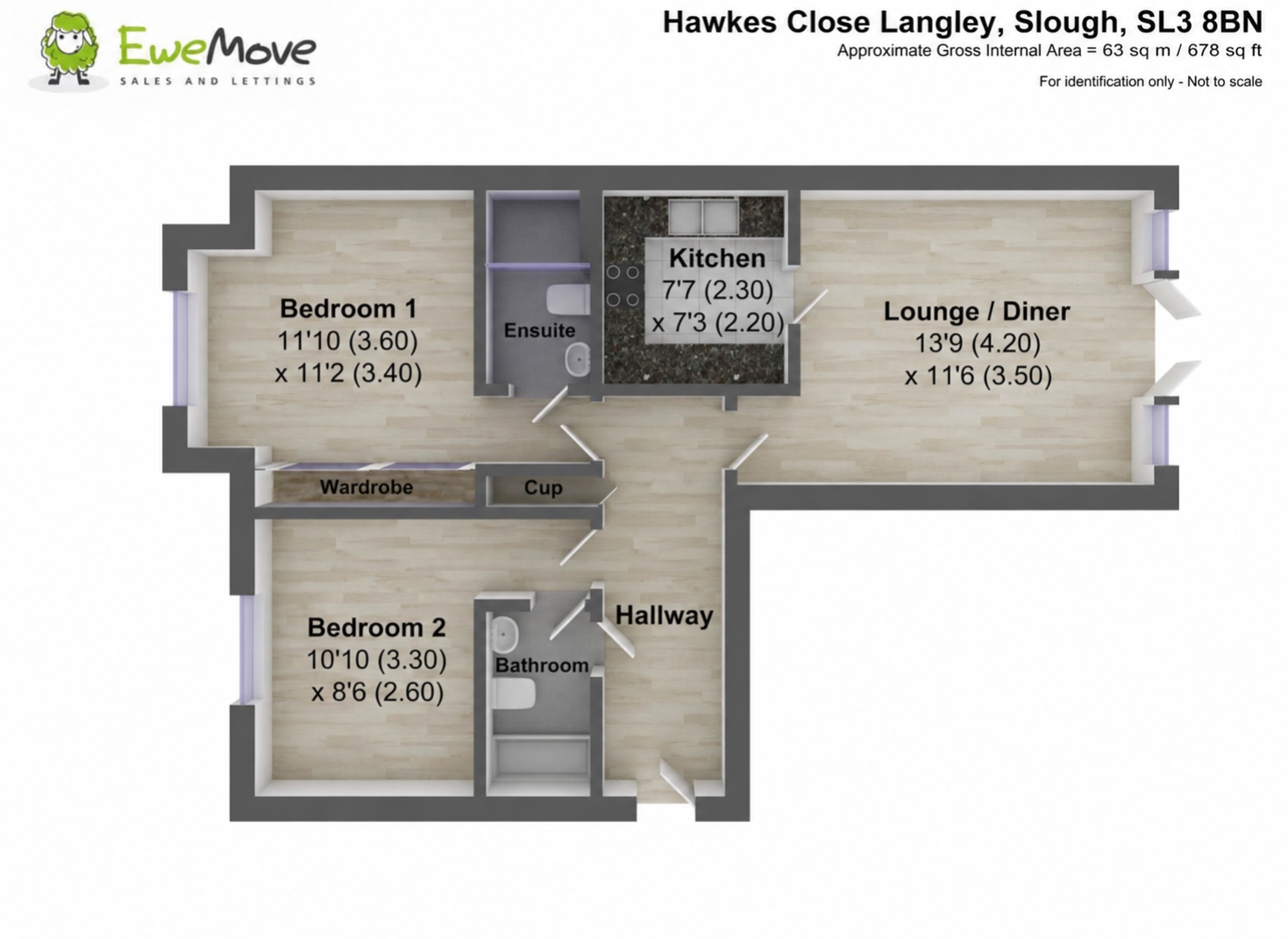 Hawkes Close, Slough floorplan