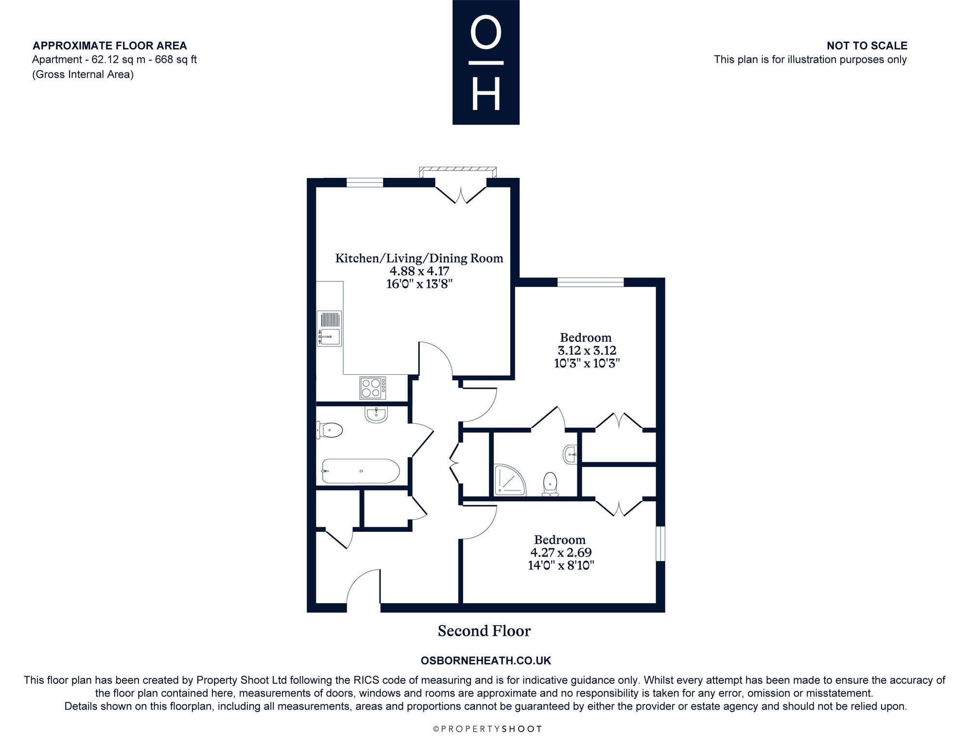 Apt 10, Clarence West, Windsor floorplan