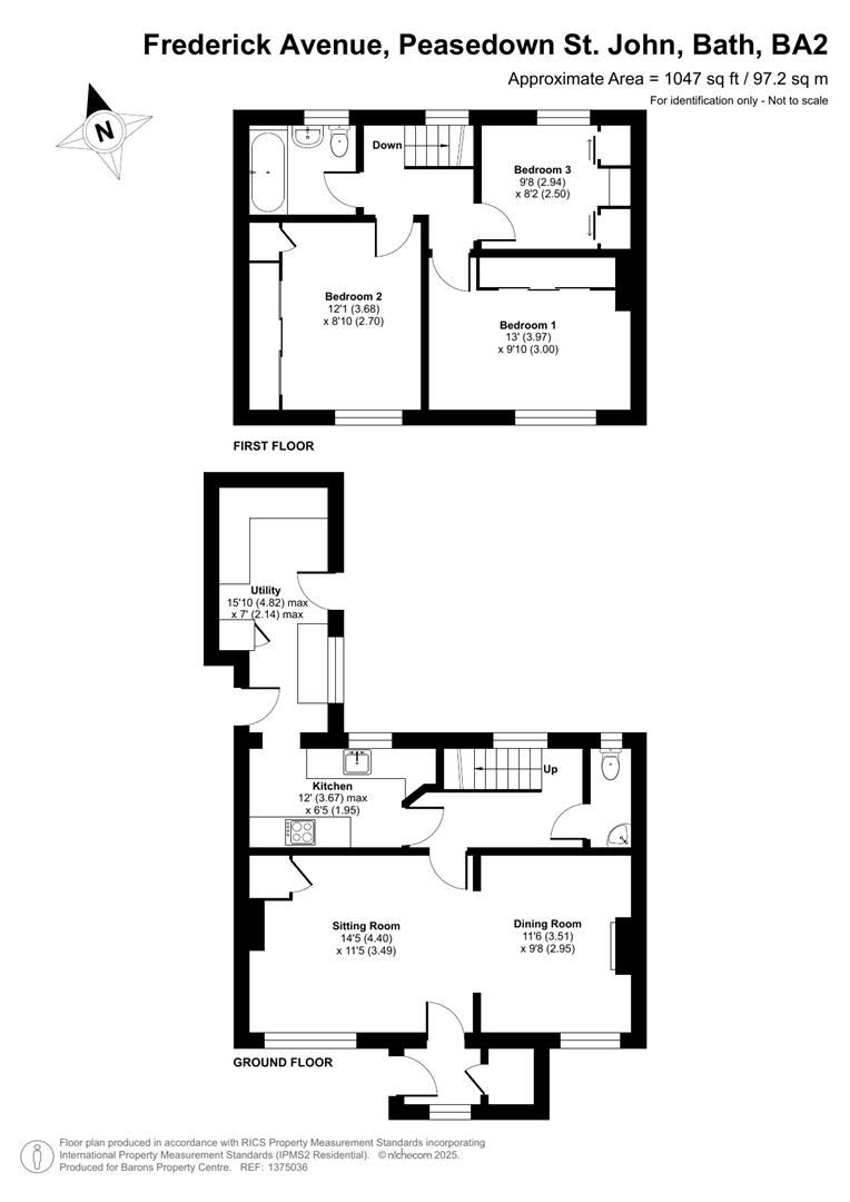 60, Frederick Avenue, Bath floorplan