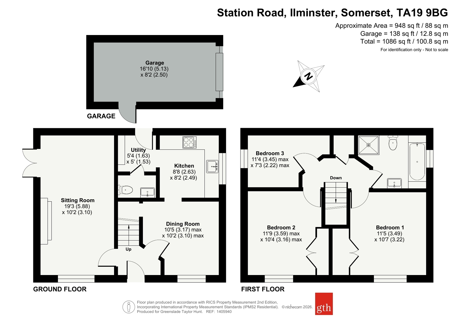 55, Station Road, Somerset floorplan