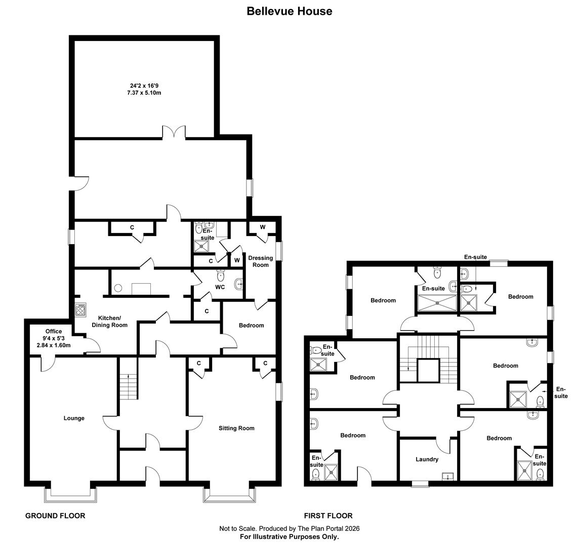 Bellevue, Bowmont Street, Kelso floorplan