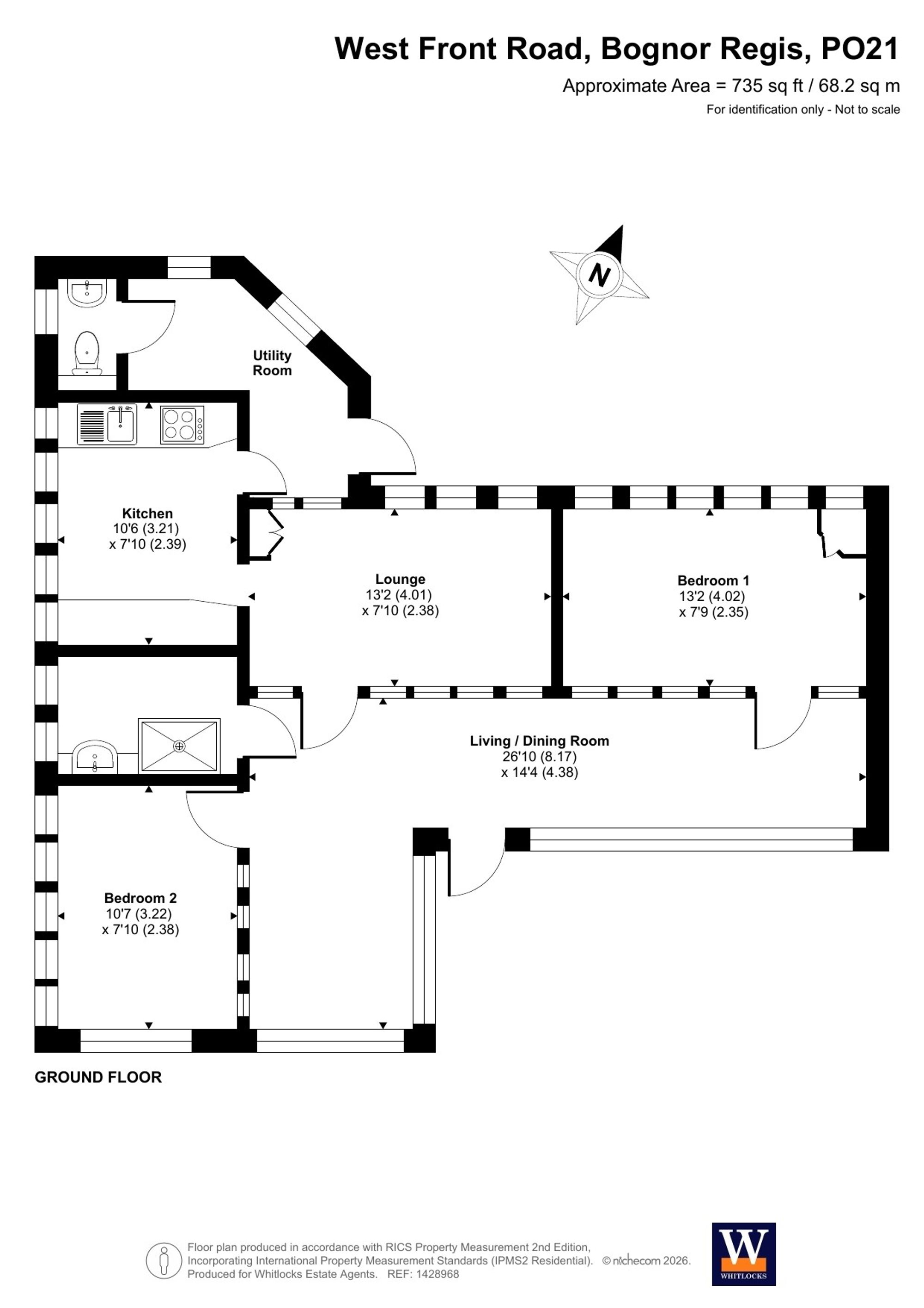 87 West Front Road, Bognor Regis floorplan